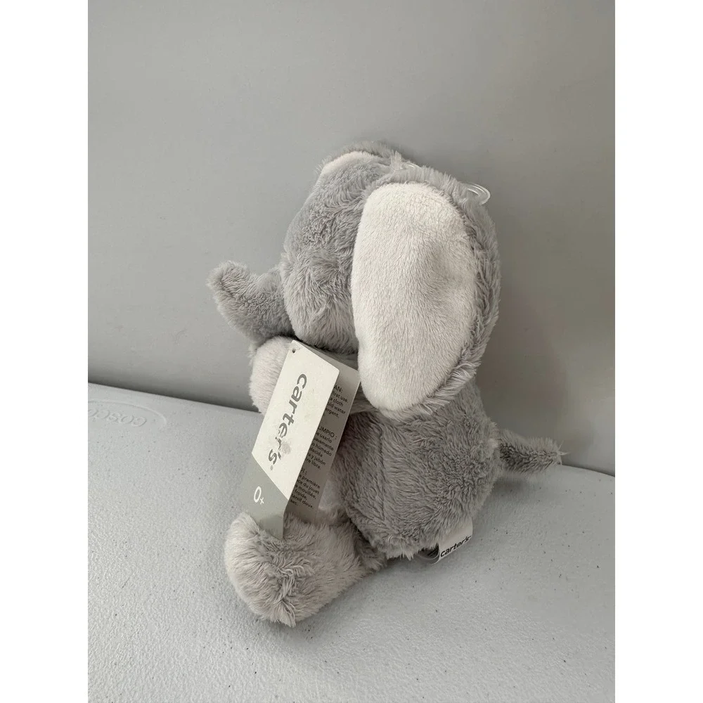 Carters‎ Grey Elephant Plush Red Heart Stuffed Animal 66845 2015 NWT
